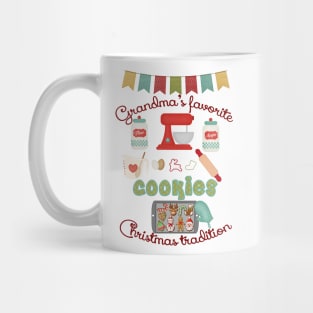 Grandma Products - Grandma's Favorite Christmas Tradition - Cookies Mug